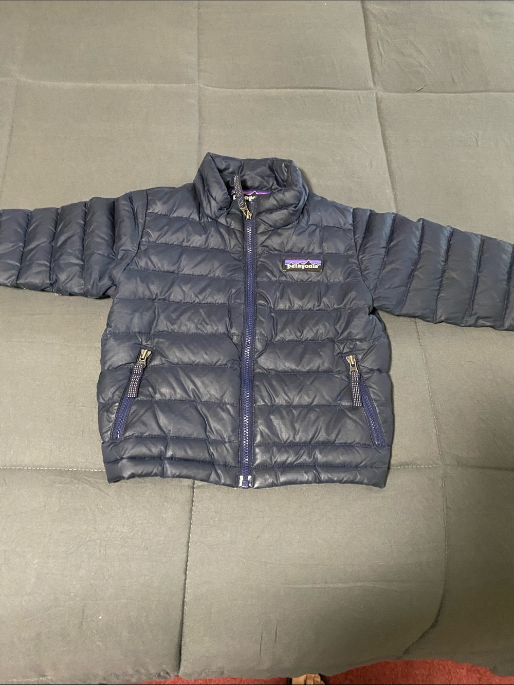 Patagonia Kids Down Sweater Navy Puffer Jacket